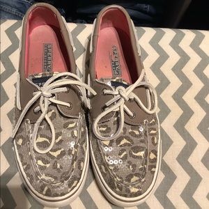 Sperry glitter shoes